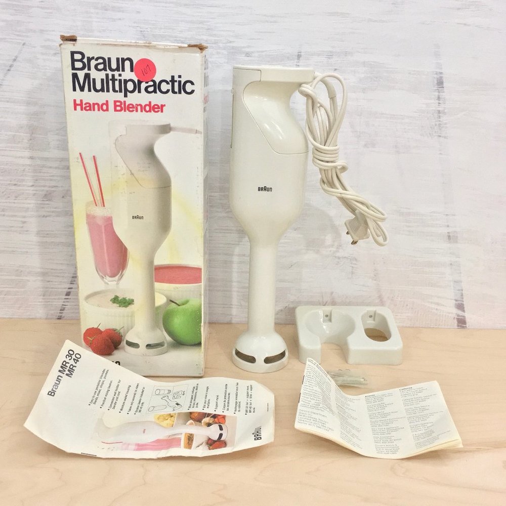 Braun MR 30 Multipractic Hand Blender White Used in Box